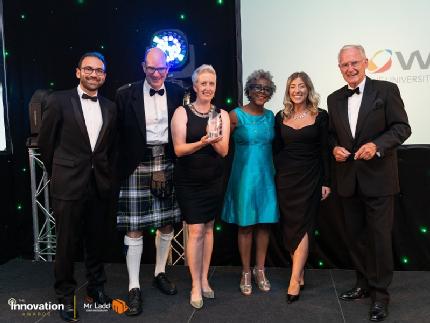 Picture shows WMG's SME Team receiving Technology Supply Chain Award
