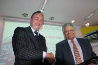Lord Bhattacharyya with Guy Langley, MD of Siemens PLM