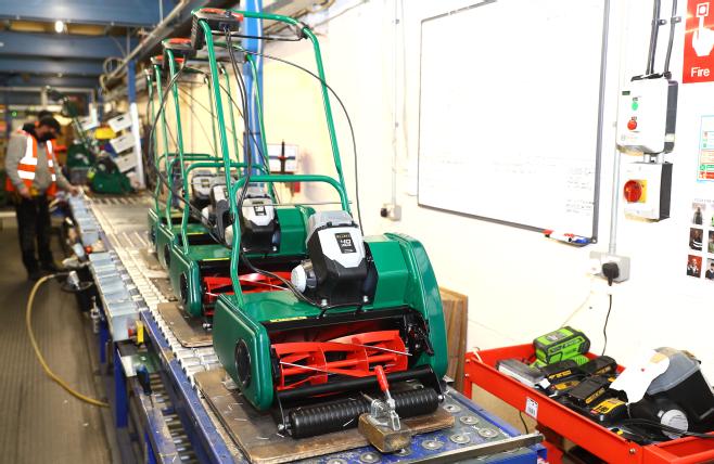 Picture shows Allett mowers
