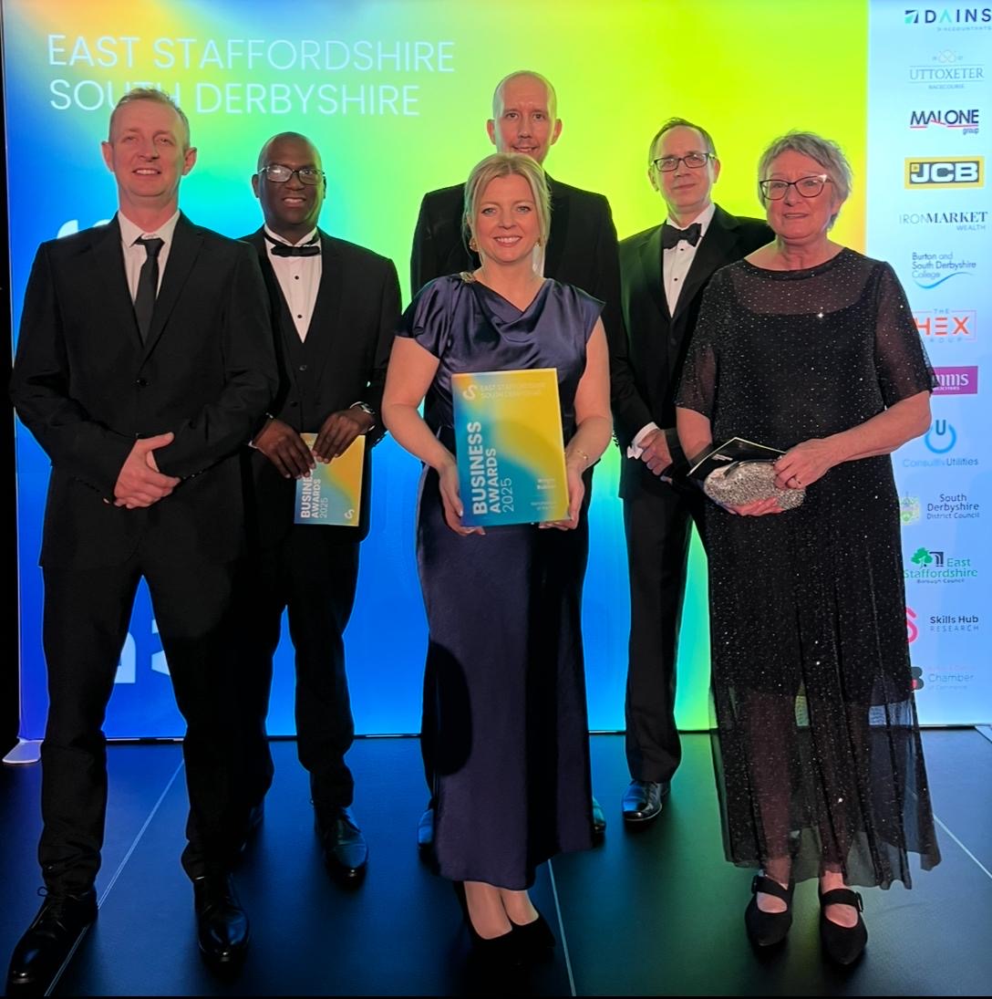 people accepting award