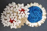 The Bluetongue model showing the double strands of RNA found in the core