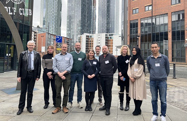 Dr Hasina Rahman and other funding winners with members of the Noise Network Plus Executive Board © University of Salford