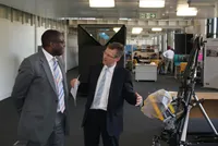 David Lammy MP hears about WMG research from David Mullins