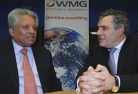 Professor Lord Kumar Bhattacharyya and Prime Minister Gordon Brown