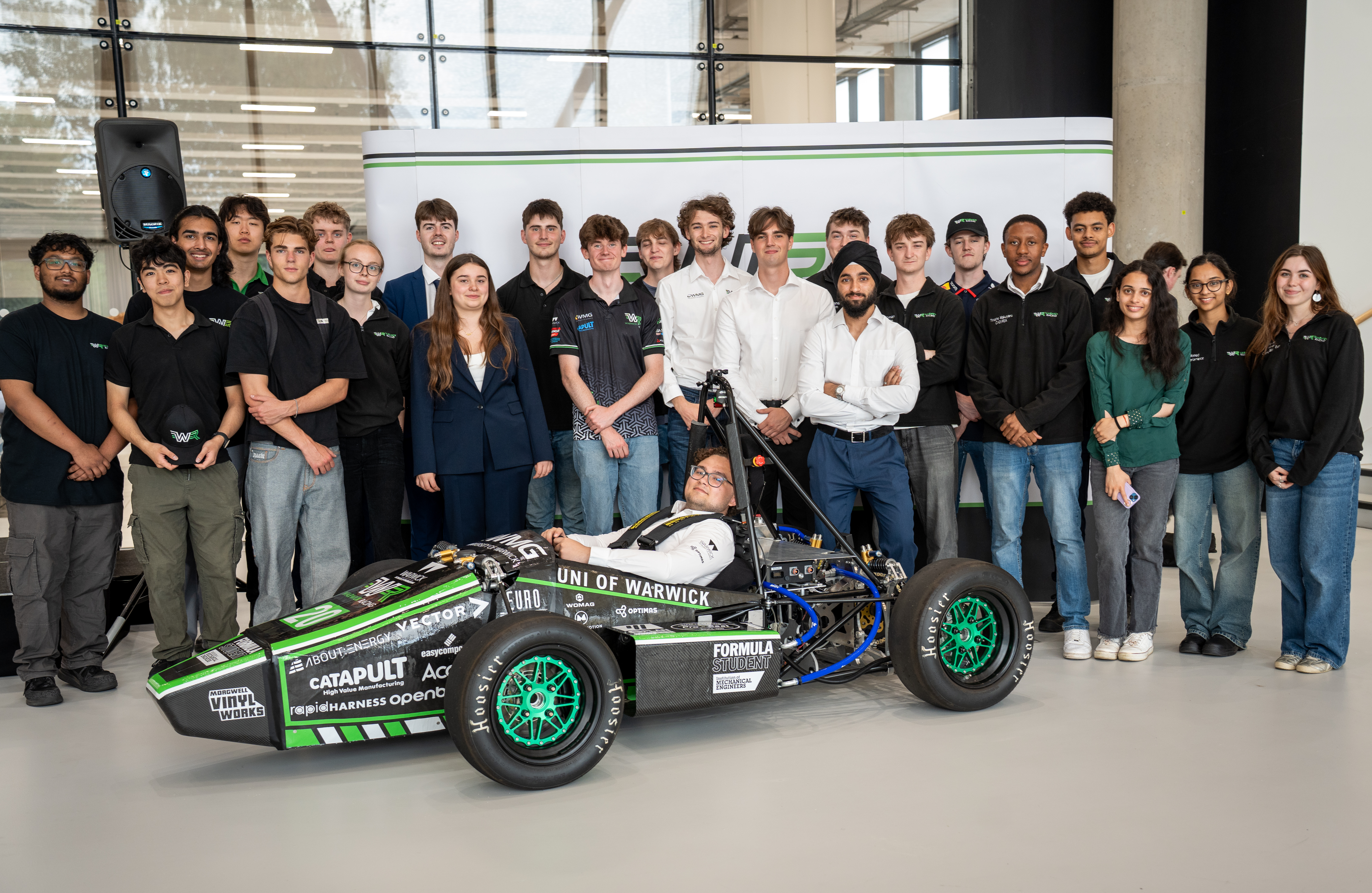 Student at Warwick WMG with Racecar