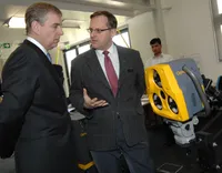 Professor Darek Ceglarek and HRH The Duke of York