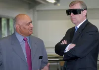 Professor Vinesh Raja and HRH The Duke of York