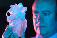 Dr Greg Gibbons with 3D Heart