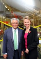 Professor Lord Bhattacharyya with Yvette Cooper MP