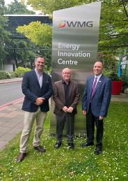 Prof Louis Piper; Donald Hall, Provost of Binghamton University and Professor Robin Clark