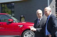 Vince Cable with Tony Harper, Jaguar Land Rover