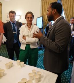 Picture shows Professor Alan Chalmers with Helen Whately MP at the an All-Party Parliamentary Group (APPG) on dementia