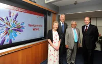 Councillor Ann Lucas and Jon Browning (C&W LEP) with Professor Lord Bhattacharyya and Richard Hutchins