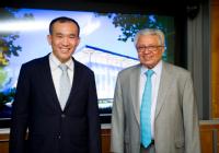 Lord Bhattacharyya with Mr Lim Chuan Poh, Chairman of A*STAR