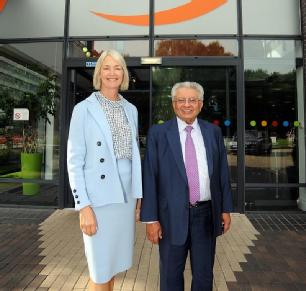 Picture of Margot James and Professor Lord Bhattacharyya 