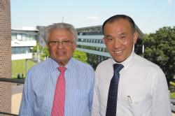 Mr Lim Chuan Poh with Professor Lord Bhattacharyya at WMG