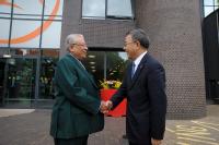 Professor Lord Bhattacharyya greets Mr Hu Chunhua Party Sectretary Guangdong Province 
