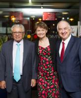Professor Lord Bhattacharyya, Yvette Cooper MP and David Jamieson