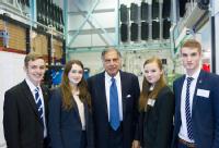 Mr Ratan Tata with WMG Academy students