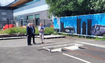 Picture of Richard Parker visiting the CVLR site at WMG, University of Warwick