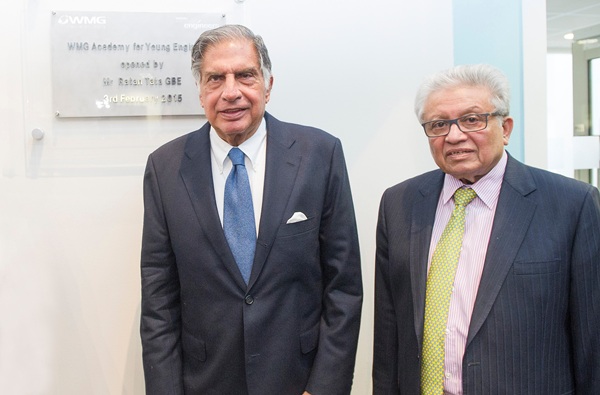 The late Mr Tata and Professor Lord Bhattacharyya 