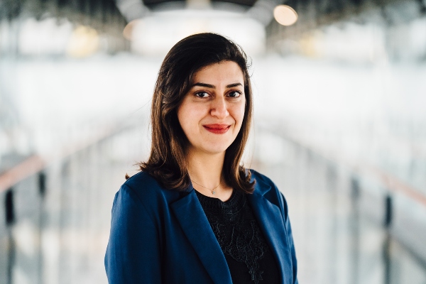 Associate Professor of Battery Modelling, Dr Mona Faraji Niri, smiles to camera. 