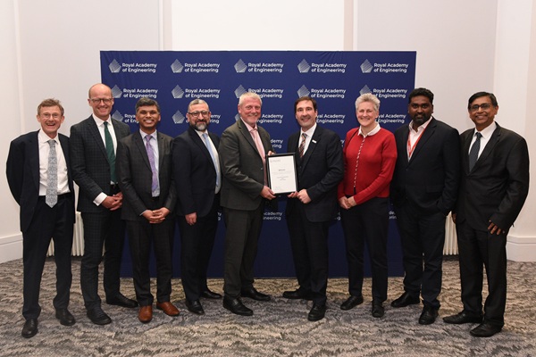 University of Warwick and Tata Group won the Royal Academy of Engineering Bhattacharyya Award