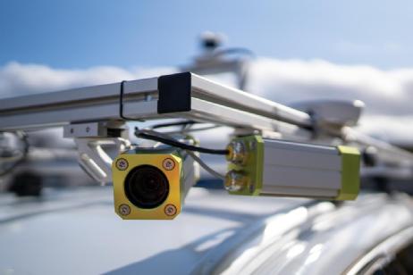 Catapult Open Innovation Vehicle Platform - Roof cameras close up. 