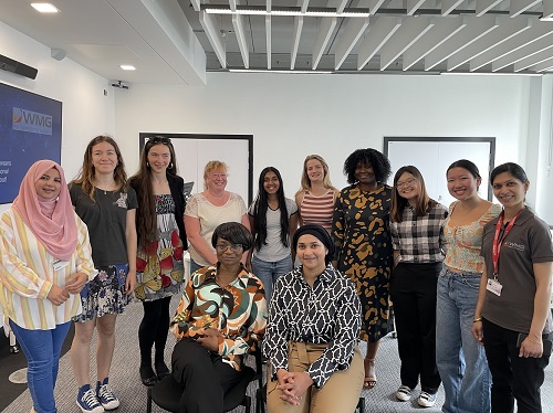 Speakers, staff and students at one of the recent Inspiring Women in Engineering seminars