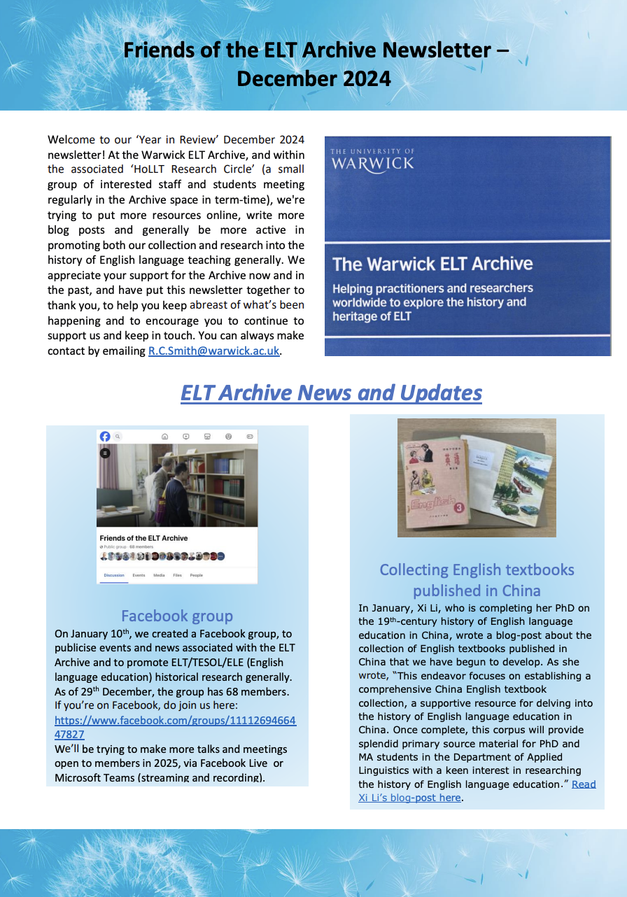 Dec. 2024 Archive newsletter