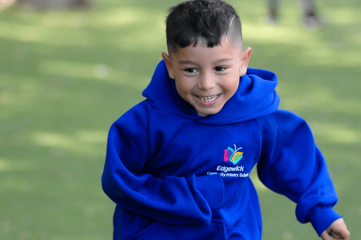 A child playing in the playground