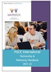 PGCEi partnership handbook cover
