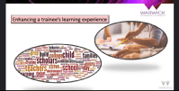 Starting screen shot of enhancing a trainee's learning experience presentation