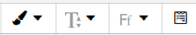 Font buttons on Moodle toolbar