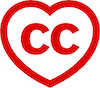 Creative Commons red heart logo