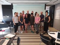 This is a photo of the international QTS students on their induction week.