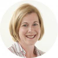 Deborah Outhwaite photo - woman with blond hair wearing a striped shirt