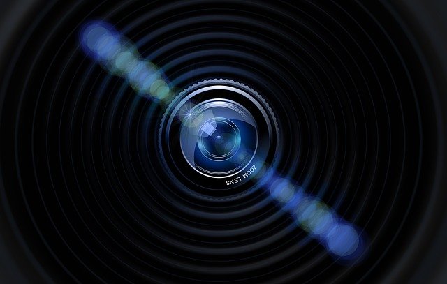 Camera lens photo