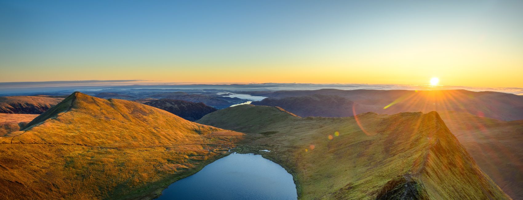 sunrise in the lake district