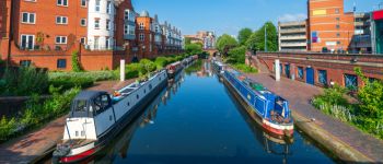 Birmingham old canal on a summer day