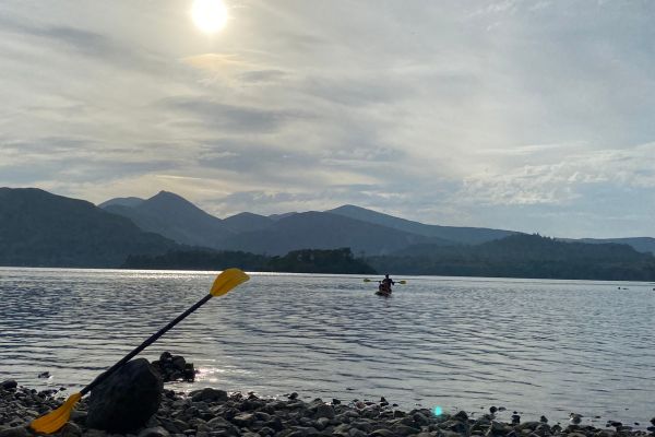 Picture of paddle boarders in the sea