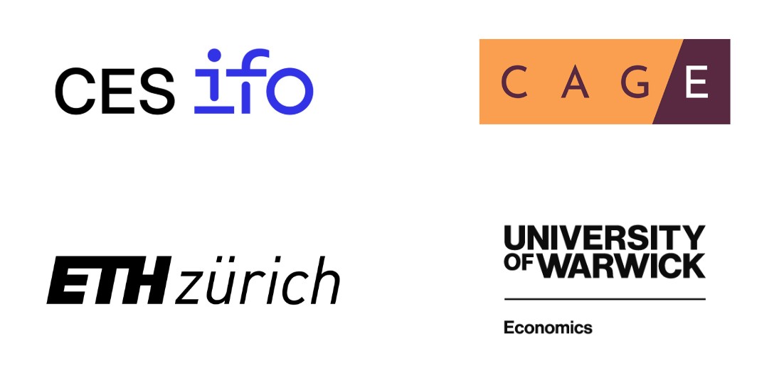 The CESifo, ETH Zurich, CAGE and Warwick logos