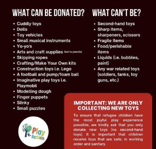 What items can be donated