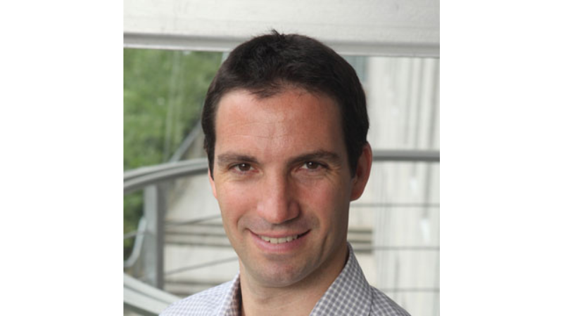 white male with dark hair