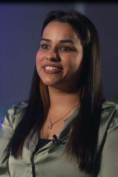 female smiling