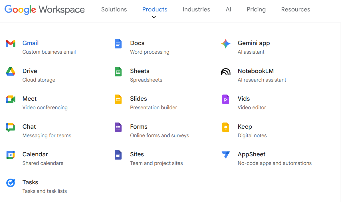 Google products