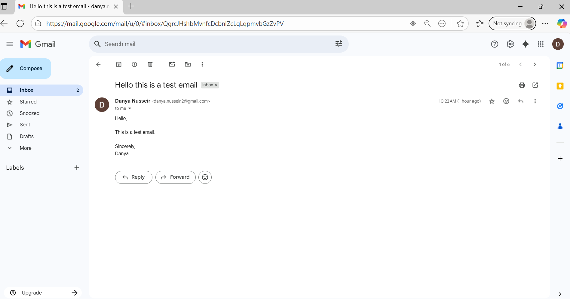 Open or read an email on computer/laptop
