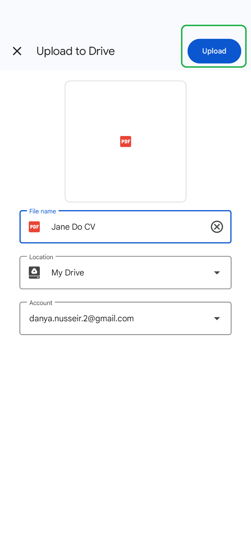 Saving or Converting your MS Word CV or Cover letter into PDF on a mobile (Step 3 of 3)
