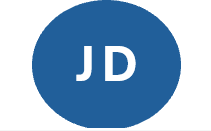Example linkedin profile picture as initials