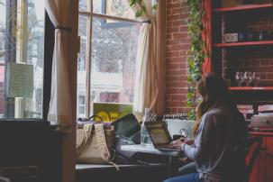 woman and laptop